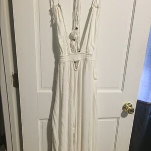 Free People White Maxi Dress